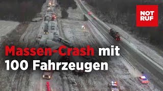 Massencrash in Missouri mit 100 Fahrzeugen – Eine Frau kam ums Leben [upl. by Akerboom]