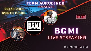 Team Aurobindo presents BGMI Solo Tournament of prize pool worth ₹1000  Free Entry [upl. by Fred]