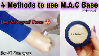 4 Methods to use Mac Pancake  Affordable Best Full Coverage foundation  Waterproof foundation [upl. by Lauder]