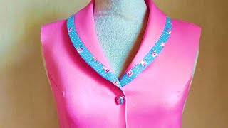 Basic collar neck sewing tips  Easy technique for beginners [upl. by Baird]