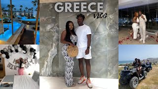 GREECE VLOG  STELLA ISLAND LUXURY HOTEL  BIRTHDAY BAECATION 2022  JOSH amp JOY [upl. by Karie364]