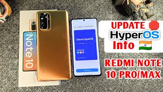 🇮🇳 OFFICIAL  Redmi Note 10 Pro HyperOS Update  Redmi Note 10 Pro Max HyperOS Update  THE END [upl. by Koenraad]