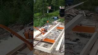 Part 2 PortaMill PM14 Norwood sawmill Sag Stihl 660 [upl. by Ecnar]