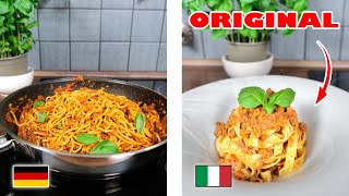 Original BOLOGNESE Rezept DAS sind die Unterschiede [upl. by Ermin]