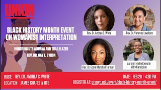 Womanist Interpretation A Black History Month Event [upl. by Soll903]