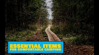 Essential Items for Comfortable Camping  5 Easy Outdoors Tips [upl. by Flin]