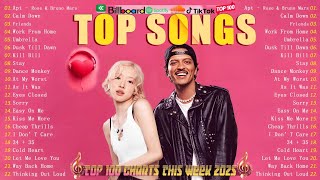 Best 40 Todays Top Songs 2025  Top 100 Charts This Week  Ed Sheeran Bruno MarsLady Gaga Adele [upl. by Lanor]