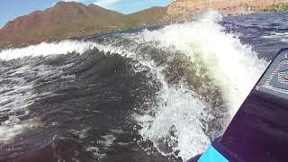 2011 Axis A22 Starboard Surf Wave Test Boulder Boats Saguaro Lake [upl. by Mcintyre603]