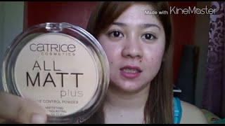 CATRICE ALL MATT PLUS shine control powder review  YC skincare [upl. by Los]