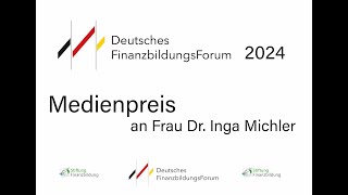 Medienpreisverleihung an Dr Inga Michler – Laudatio von Edmund Pelikan [upl. by Aiouqes]