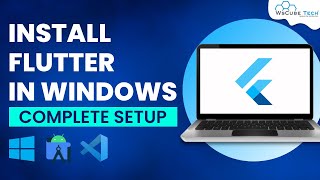 How to Install Flutter in Windows  Flutter Installation Tutorial [upl. by Cirdet]