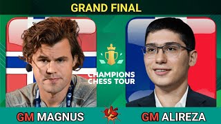 🟢 Grand Final  Magnus Carlsen vs Alireza Firouzja  Chessable Masters 2024 [upl. by Oivalf]