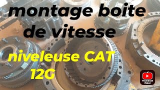 montage boite de vitesse niveleuse CAT 12G [upl. by Jenine584]