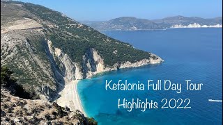 Kefalonia Cephalonia Highlights  Full Day Tour  Best Sites  Greece 2022 [upl. by Loferski]