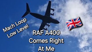 The amazing Mach Loop Low Fly Area huge A400 close and personal [upl. by Nava]