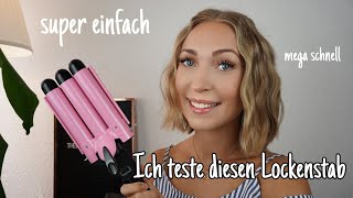 Ich teste den 3Barrel Haar Lockenstab [upl. by Eiluj]