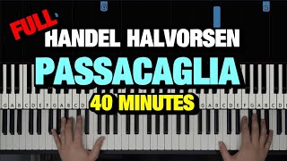 HOW TO PLAY PASSACAGLIA BY HANDELHALVORSEN  PIANO TUTORIAL LESSON FULL PIANO SOLO [upl. by Paulo861]