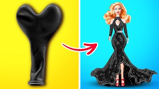 RICH VS BROKE DIY DOLL MAKEOVER  Cute Tiny Crafts amp Transformation Hacks by 123GO CHALLENGE [upl. by Lampert736]