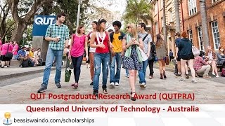 Australia  Queensland University of Technology Postgraduate Research Award QUTPRA 140930 [upl. by Aicil527]