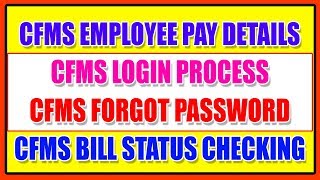 CFMS EMPLOYEE PAY SLIP DETAILS [upl. by Refenej973]