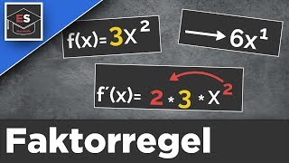 Faktorregel  Ableitung Faktorregel  Ableiten mit Faktorregel  Ableitung  einfach erklärt [upl. by Annoirb]