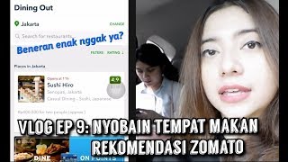 Vlog ep 9 Nyobain Tempat Makan Rekomendasi ZOMATO [upl. by Lauzon299]