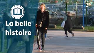 AnneSophie aveugle est kiné dans un service pédiatrique à lhôpital Jeanne de Flandre à Lille [upl. by Godrich]