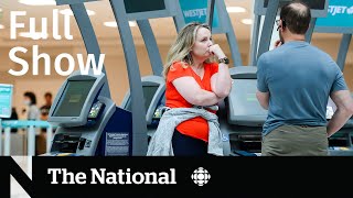 CBC News The National  Deal ends WestJet strike [upl. by Noorah470]