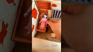 A Story of Survival girl 😭  mini wood toywoodworking art skillwood hand crafts shorts [upl. by Giuliana582]