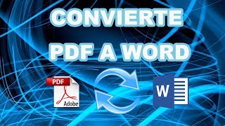 Convertir PDF a WORD con Ilovepdf [upl. by Verdi573]