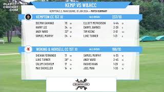 Kempton CC 1st XI v Woking amp Horsell CC 1st XI [upl. by Duj992]