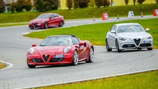 Alfa Romeo Giulia QV  Veloce ve 4C Spiderı Balocco Pistinde Sürdük  Vlog Tadında [upl. by Letnahc]