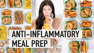 5 DAY ANTIINFLAMMATORY MEAL PREP  AntiInflammatory Foods to Reduce Bloating amp Inflammation [upl. by Rebmyt]