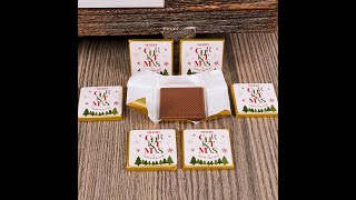 Christmas Chocolate Box Noel Gift Christmas Gifts for Girlfriend Xmas Chocolate Box Holiday Gift [upl. by Naivart]