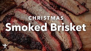 Christmas Smoked Brisket [upl. by Otrebire830]