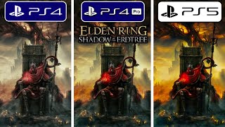 Elden Ring Shadow of the Erdtree PS4 vs PS4 Pro vs PS5 Graphics Comparison [upl. by Hanyaz]