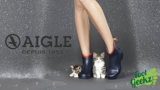 AIGLE JULIETTE RAIN BOOT REVIEW  MADE IN FRANCE [upl. by Ielak288]