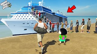 Franklin First Big Ship Experience in GTA 5 [upl. by Tail]