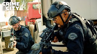 SWAT Scrap Yard Shootout Scene  SWAT Shemar Moore [upl. by Harpp]