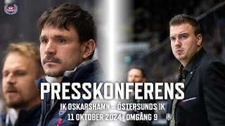 Presskonferens efter IK Oskarshamn – Östersunds IK [upl. by Susannah]