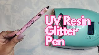 UV Resin Glitter Pen Tutorial [upl. by Mur]