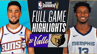 SUNS at GRIZZLIES  NBA INSEASON TOURNAMENT 🏆  FULL GAME HIGHLIGHTS  November 24 2023 [upl. by Connors]