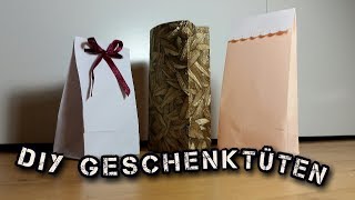 DIY Geschenktüten aus Tapete  Geschenkpapier [upl. by Gwenette]