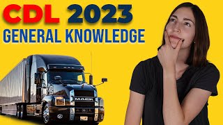 CDL General Knowledge Test 2023 60 Questions with Explained Answers [upl. by Neehcas555]