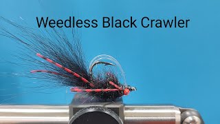 Fly Tying  Weedless Black Crawler [upl. by Ezekiel]