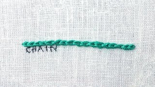 How to do a Chain Stitch [upl. by Garold]