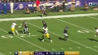 Ben Roethlisberger Punt vs Ravens  NFL Highlights [upl. by Canfield]