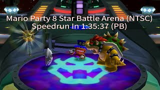 Mario Party 8 Star Battle Arena NTSC Speedrun In 13537 PB [upl. by Robena]