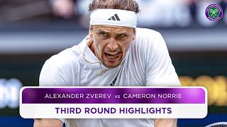 An incredible ending  Alexander Zverev vs Cameron Norrie  Highlights  Wimbledon 2024 [upl. by Grigson620]