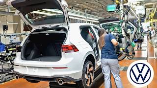 This is how the Golf is made in Volkswagen factory Wolfsburg Germany [upl. by Ahsemot]